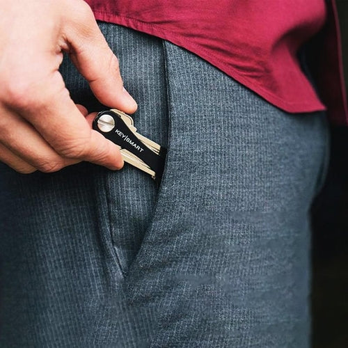 KeySmart Compact Key Organizer — Slim Keychain Holder for Up to 8 Keys