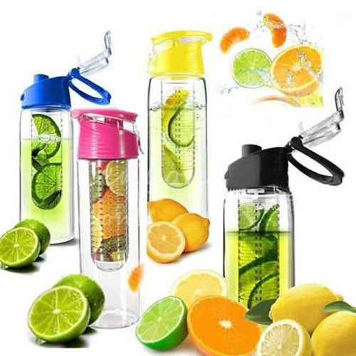 Fruit Infuser Water Bottle β BPA-Free, Leak-Proof, 5 Colors β Gym, Office & Travel
