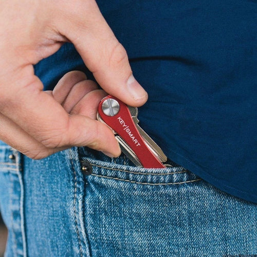 KeySmart Compact Key Organizer — Slim Keychain Holder for Up to 8 Keys