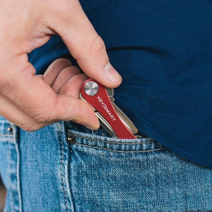KeySmart Compact Key Organizer — Slim Keychain Holder for Up to 8 Keys