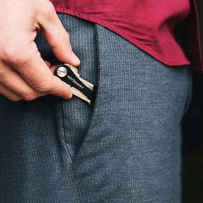 KeySmart Compact Key Organizer — Slim Keychain Holder for Up to 8 Keys