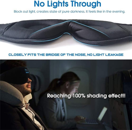 Bluetooth Sleep Eye Mask with Built-In Headphones