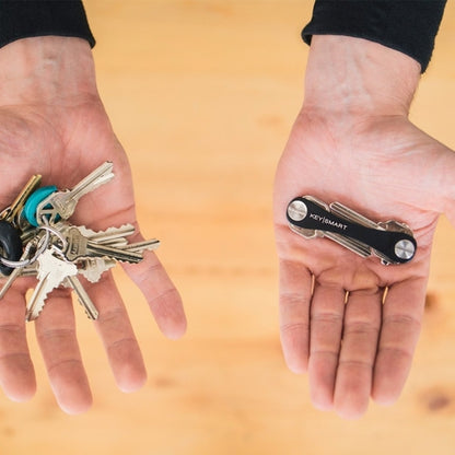 KeySmart Compact Key Organizer — Slim Keychain Holder for Up to 8 Keys