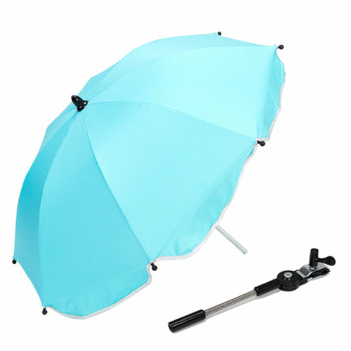 360° Rotating Pram Umbrella — Baby Stroller Sun & Rain Canopy
