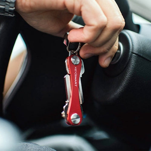 KeySmart Compact Key Organizer — Slim Keychain Holder for Up to 8 Keys