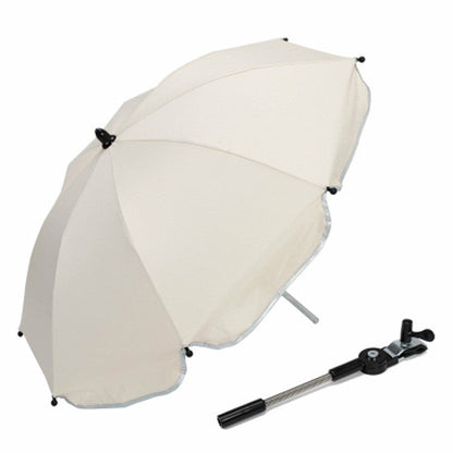360° Rotating Pram Umbrella — Baby Stroller Sun & Rain Canopy