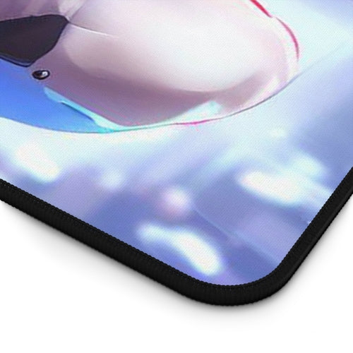 Cyborg Cat Girl Large Gaming Mouse Pad — Extended Desk Mat