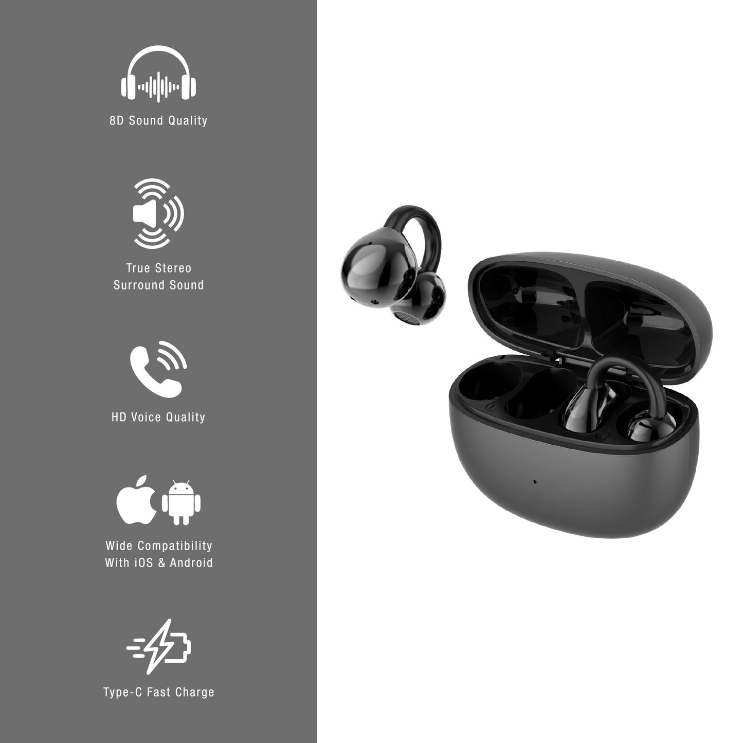 PurVolt Portable Karaoke Set + Pursonic True Wireless Earbuds Bundle – Bluetooth 5.0
