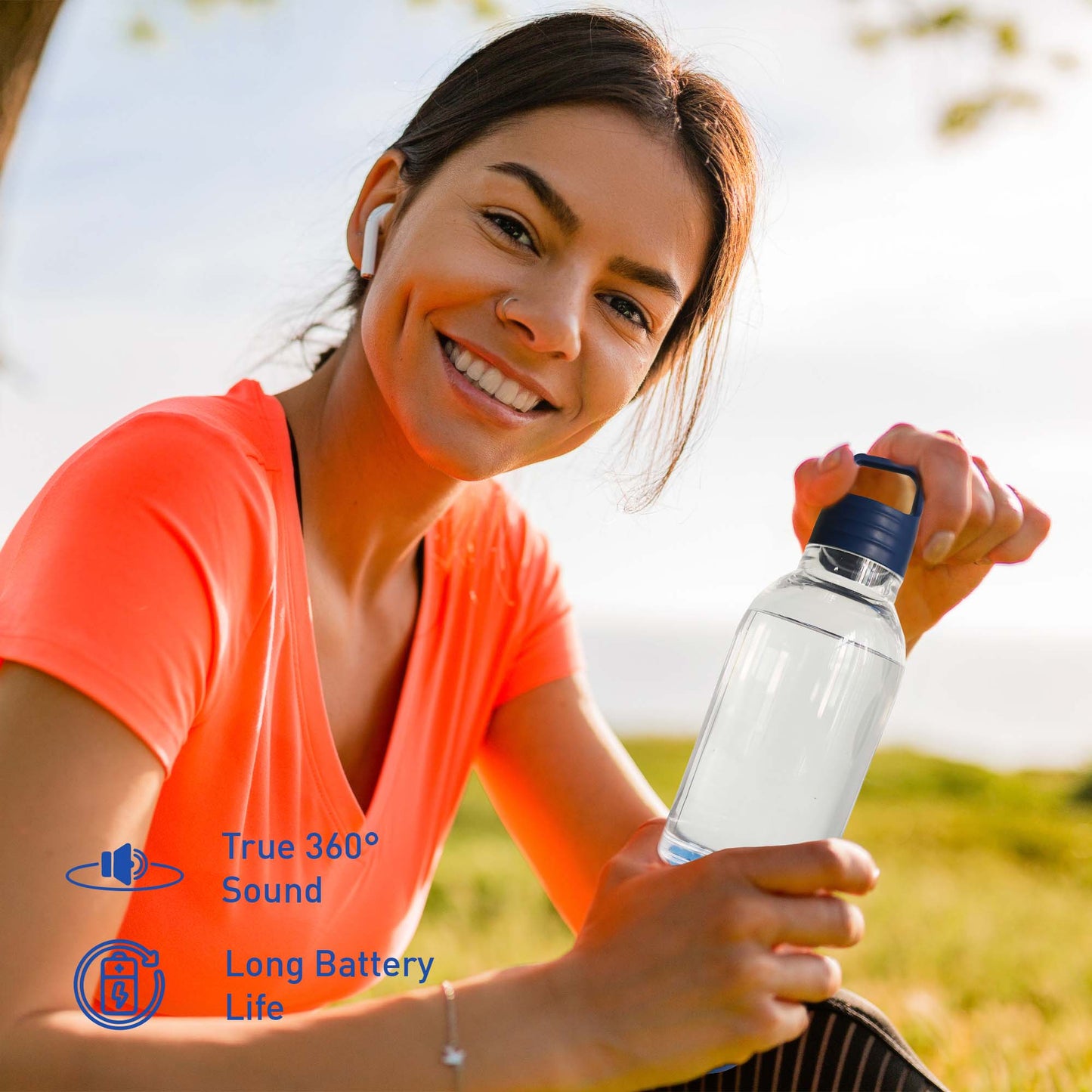 Pursonic Wireless Hydration & Sound Bundle – Water Bottle Speaker + 360° Portable Speaker