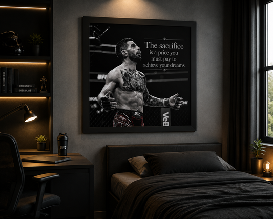 Ilia Topuria — The Sacrifice | Premium Framed Poster