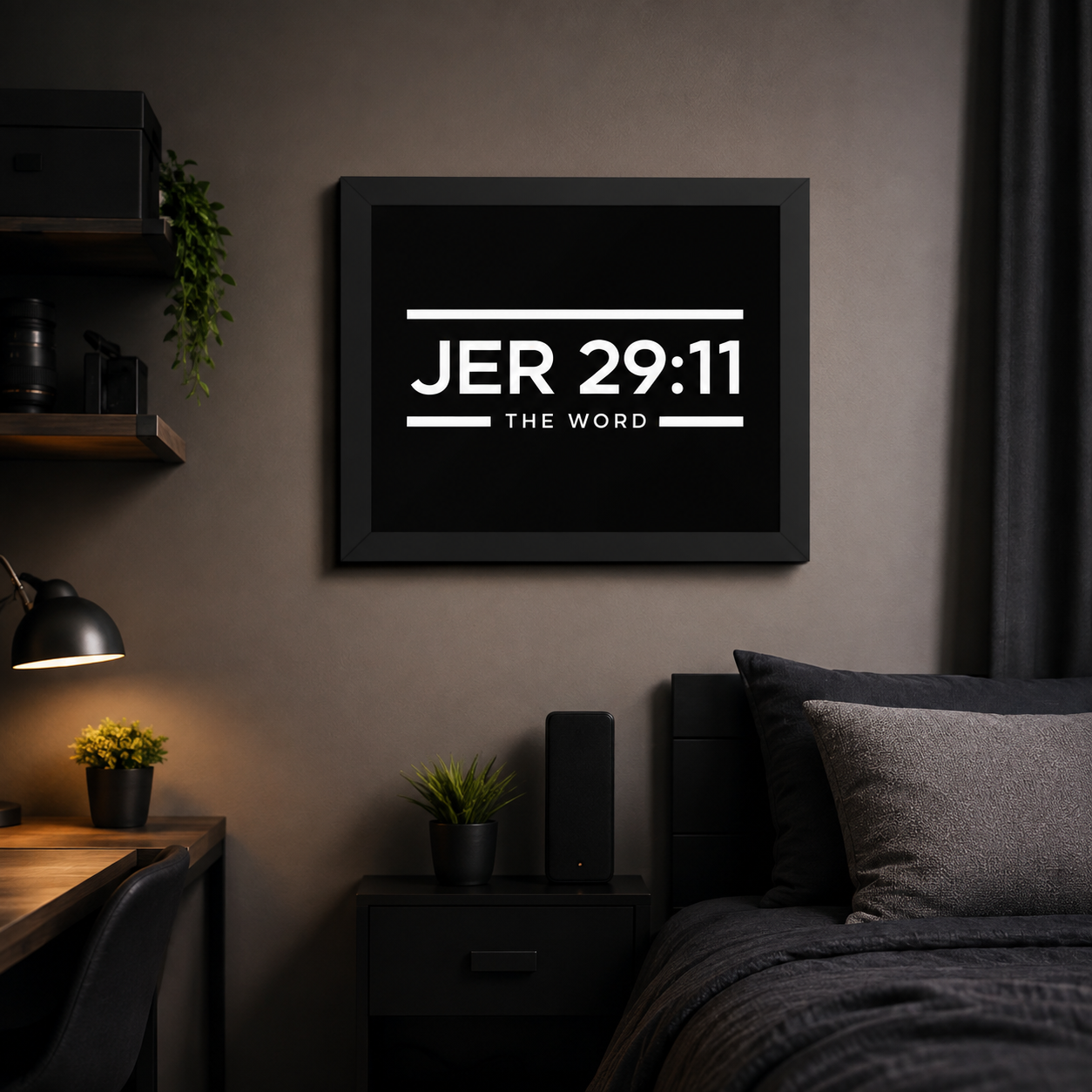 Jeremiah 29:11 The Word — Premium Framed Poster