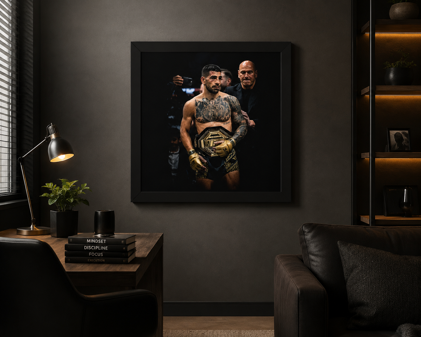 Ilia Topuria UFC Champion — Premium Framed Poster