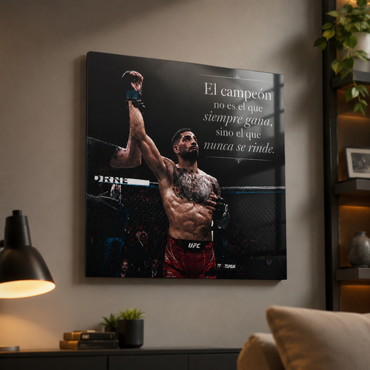 Ilia Topuria — El Campeón Nunca Se Rinde Vol. 2 | Metal Print Premium