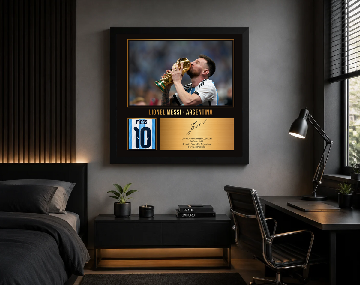 Lionel Messi — Argentina Copa del Mundo | Cuadro Tributo Premium