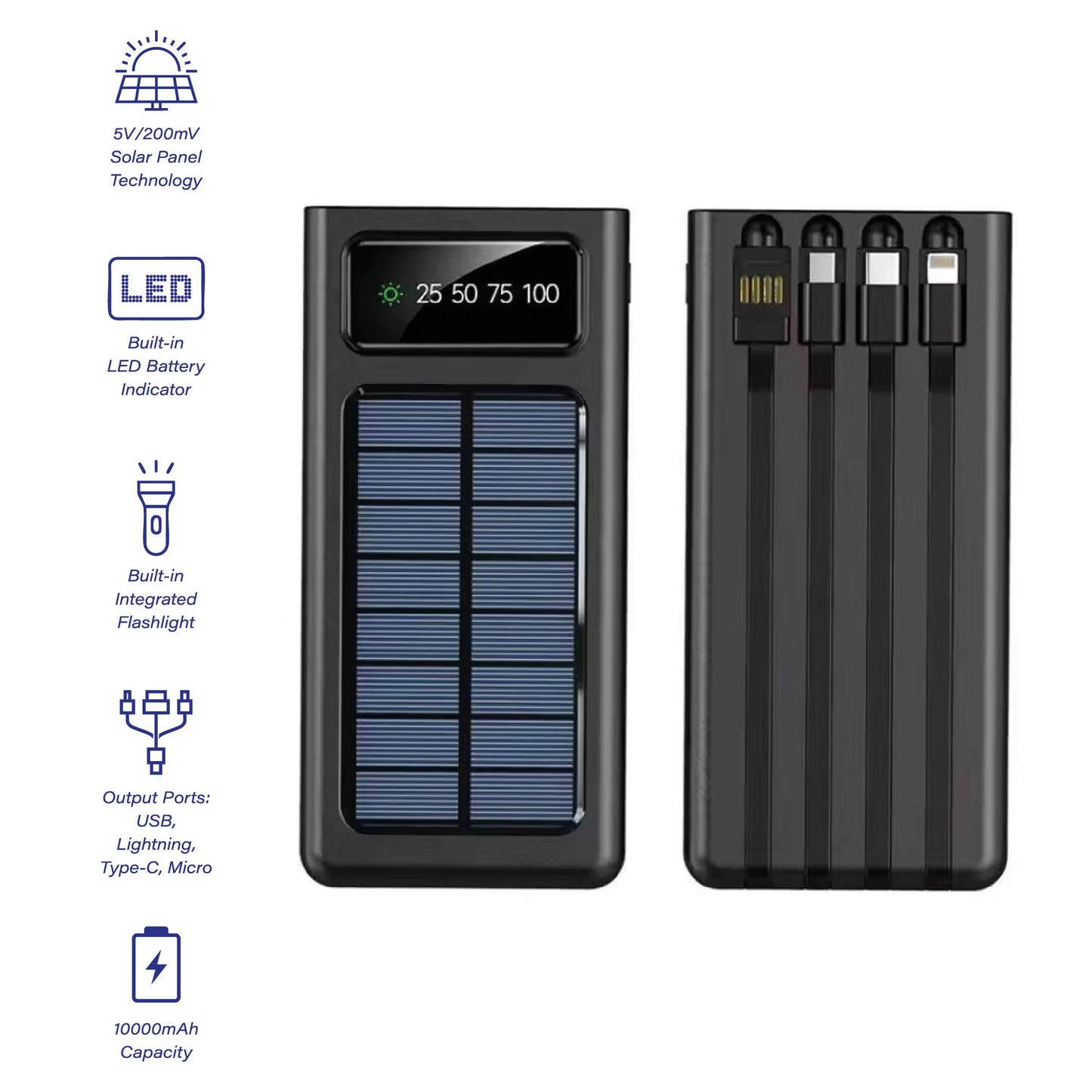 Adventure Power & Sound Bundle – Solar Power Bank + 360° Wireless Speaker