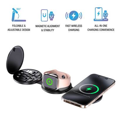 Wireless Charging Bundle – Mug Warmer + 5-in-1 Folding Charging Station