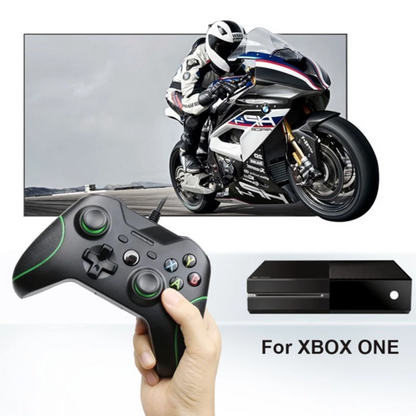 USB Wired Controller for Xbox One & PC – Dual Vibration + Headphone Jack
