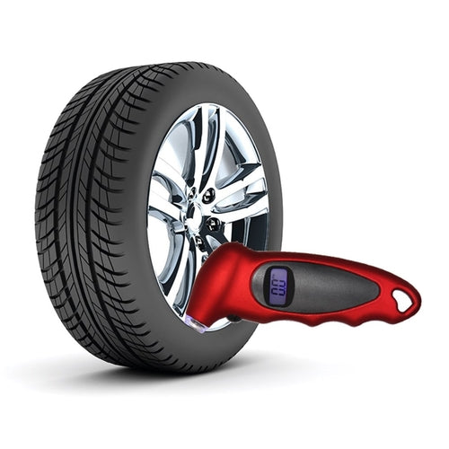 Portable Digital Tire Pressure Gauge – LCD Display, PSI/BAR/KPA, Fits Glove Box