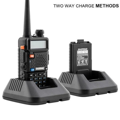 BAOFENG Dual Band Walkie Talkie Set of 6 — 136-174MHz / 400-520MHz Two-Way Radio