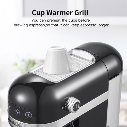 20 Bar Espresso Machine 1350W — High-Performance Coffee Maker with Safety Valve