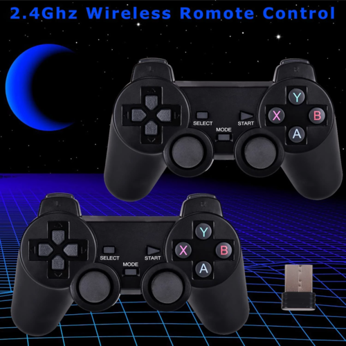 HD Wireless Game Stick Console — 10,000 Built-In Games with 2.4G Gamepad
