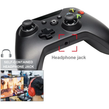 USB Wired Controller for Xbox One & PC – Dual Vibration + Headphone Jack