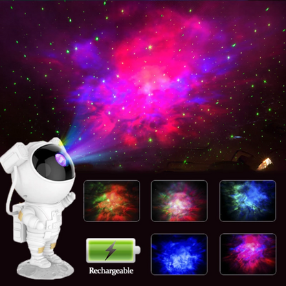 Astronaut Galaxy Star Projector Night Light with Bluetooth Speaker