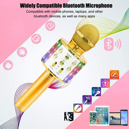 Wireless Karaoke Microphone with Built-In Bluetooth Speaker