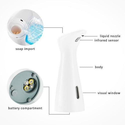Automatic Touchless Liquid Soap Dispenser – Hands-Free, Adjustable Volume, Countertop