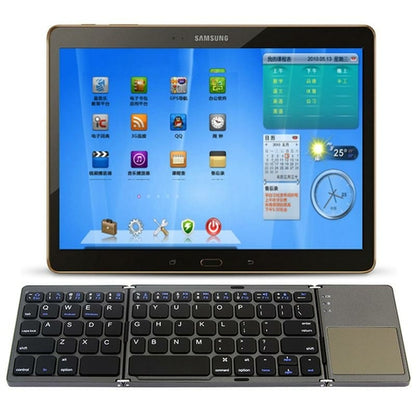 Portable Triple Folding Bluetooth Keyboard — Wireless Mini Keyboard for Phone & Tablet